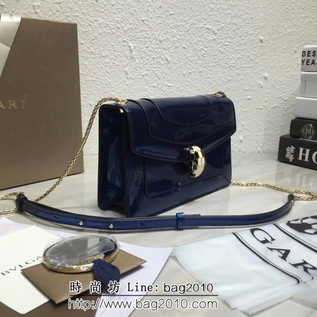 BVLGARI寶格麗 漆皮系列 時尚百搭 單層單鏈 單肩斜挎包 39174 FYD1382